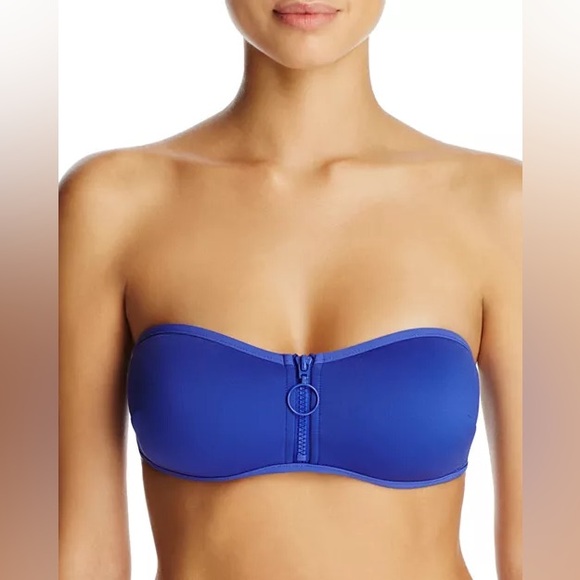 Stella McCartney Vibrant Blue Bandeau Bikini Top